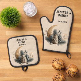 Pinecones e Crescent Moon Winter Love