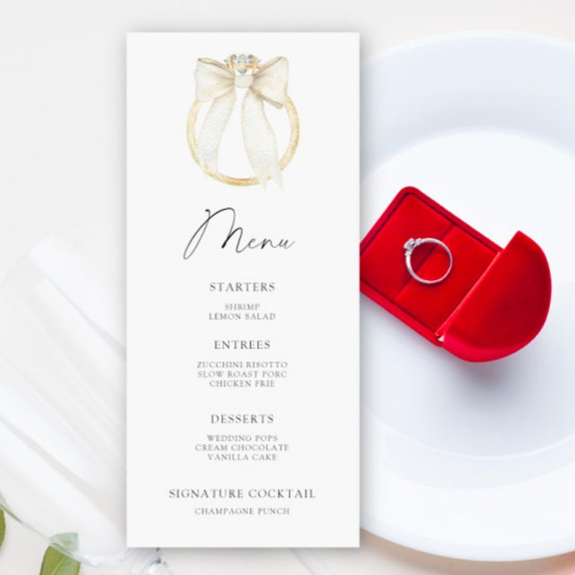 Ping Bow Bridal shower menu (Criador carregado)