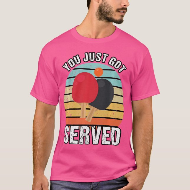 Ping Pong Engraçado Camisa Vintage Ping Pong (Frente)