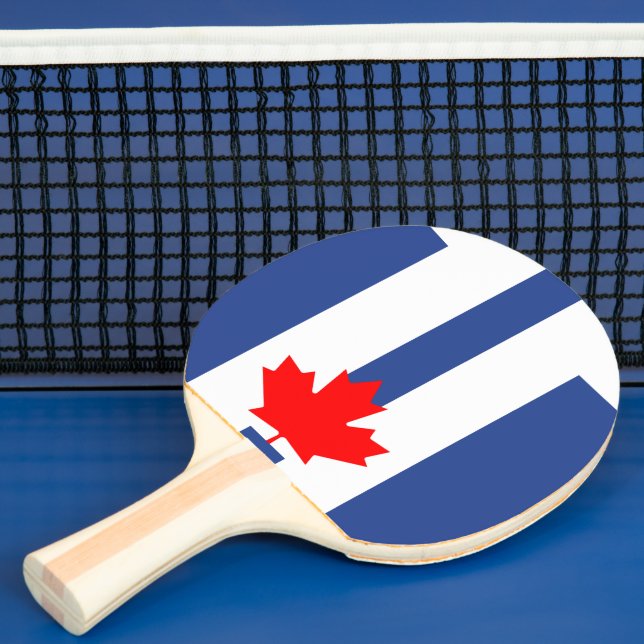 Ping Pong Pátria, raquete de pingue-pongue com a Bandeira de (Insitu)