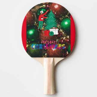 Ping Pong Raquete de ping-pong, traseira de Borracha Vermelh