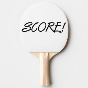 Ping Pong Raquete de pingue-pongue preta e branca Score