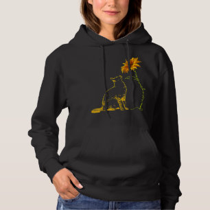 Pingando Gato Amarelo Sob Camisa De Girassol