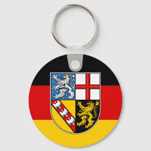 Pingente de chaveiro da bandeira de Saarland