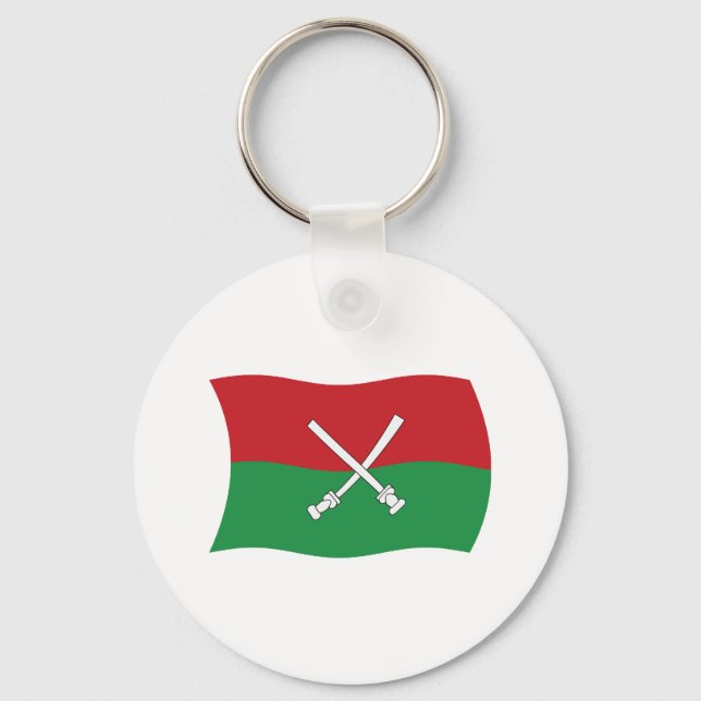 Pingente de chaveiro da bandeira Li e Miao de Hain (Frente)