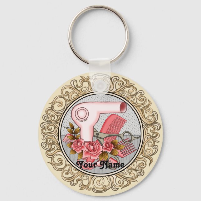 Pingente de chaveiro Fancy Roses Beautician (Frente)