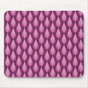 Pingos de chuva fúcsia Mousepad do brilho