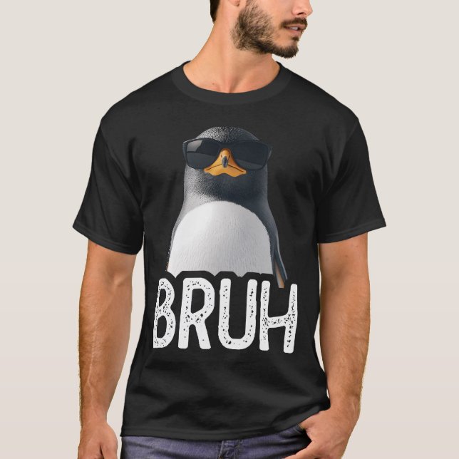 Pinguim Bruh Pinguim Divertido Camisa de Amante de (Frente)