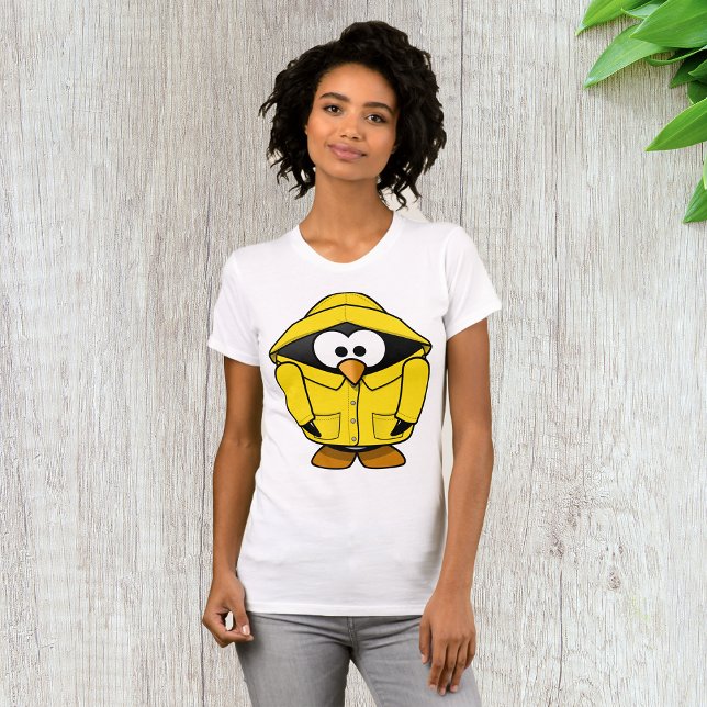 Pinguim Em Camisa Amarela Mulher-Camisa (Criador carregado)