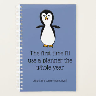 Pinguim em um Planejador