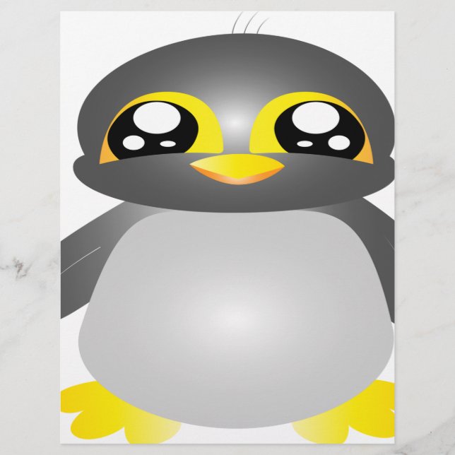 Pinguim engraçado fofo (Frente)