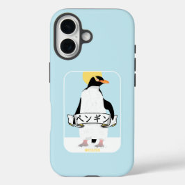 Pinguim escrevendo japonês que lê pinguim