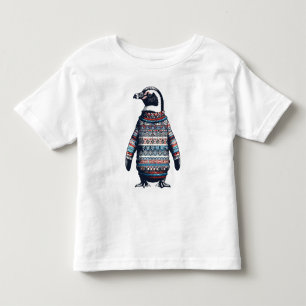 Pinguim Festivo com Suéter Colorido