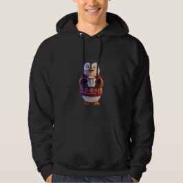 Pinguim Fofo com Cacau Quente & Suéter de Floco de