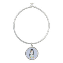 Pinguim Fofo em Azul Claro