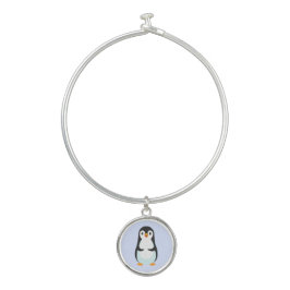 Pinguim Fofo em Azul Claro