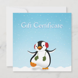Pinguim Inverno Engraçado