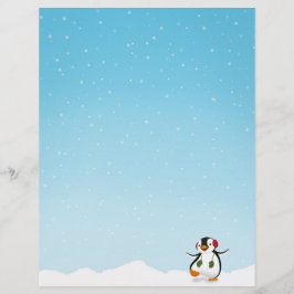 Pinguim Inverno Engraçado