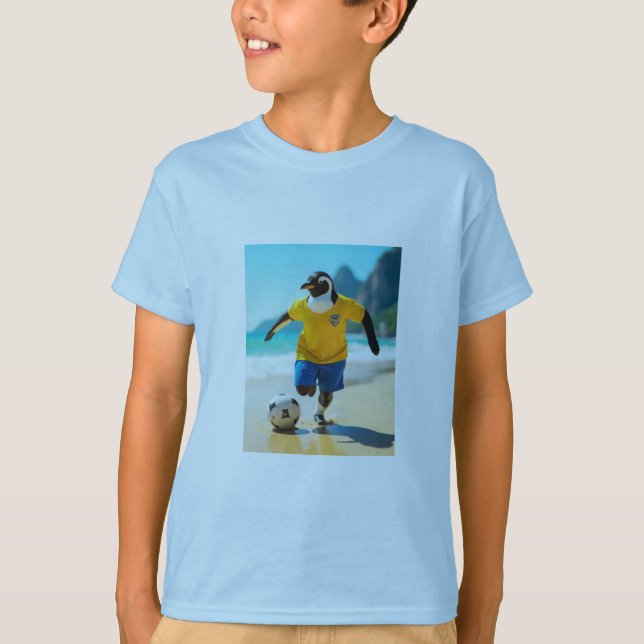 pinguim jogando camiseta de futebol (Frente)