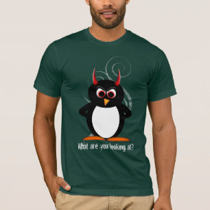 Pinguim mau o que são você que olha? T-shirt