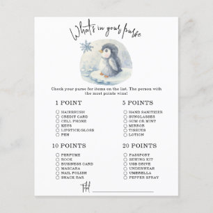 Pinguim - O que há no chá de fraldas da bolsa?