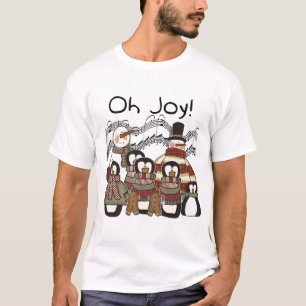 Pinguim Oh Joy Camisetas de Natal e presentes
