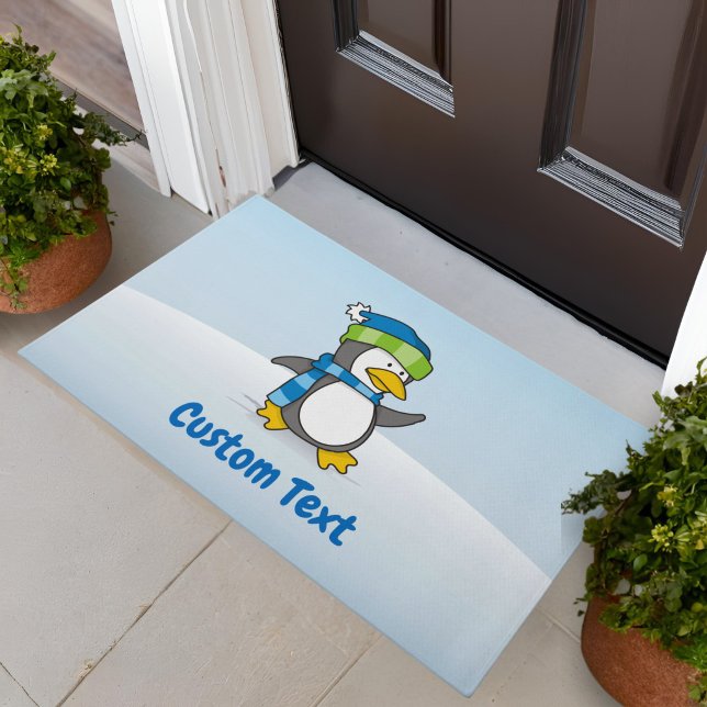 Pinguim Pequeno Caminhando no Tapete de Neve (Criador carregado)