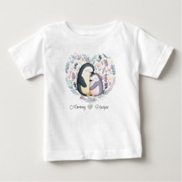 Pinguim Personalizado Adorando Camiseta Bebê