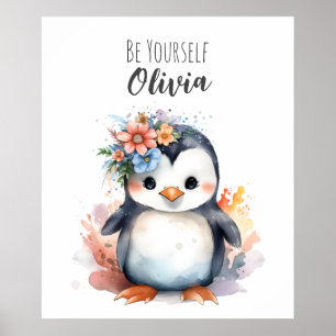 Pinguim Wall Art Poster de Arte Animal