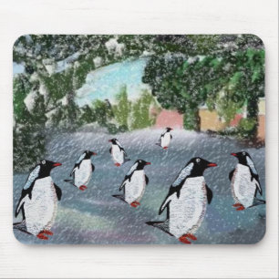 Pinguim Winterwonderland Mousepad
