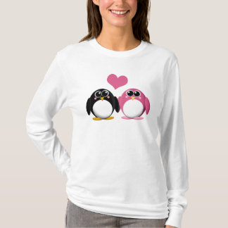 Pinguins adoráveis no amor - camisa