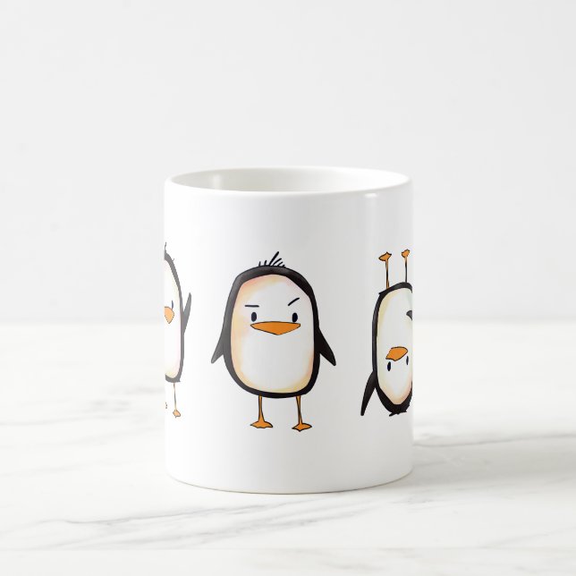 Pinguins da dança - caneca (Centro)