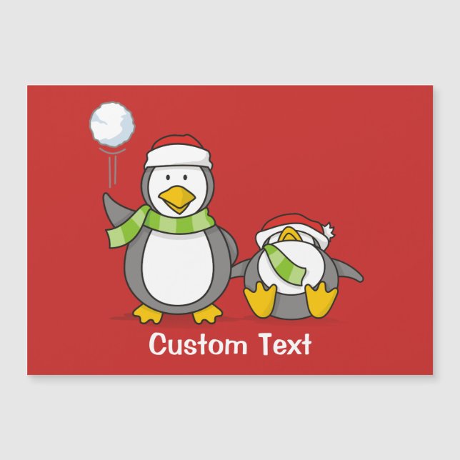 Pinguins de neve de Natal (Frente)