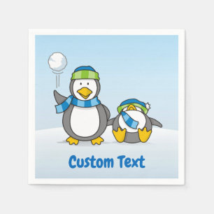 Pinguins de papel, guardanapos