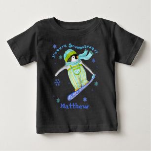 Pinguins no Play, Snowboarder, T-shirt de Criança
