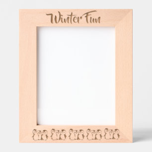 Pinguins pequenos personalizados, inverno, 8 x 10"