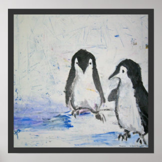 Pinguins por Sarah Harris Art Impressão