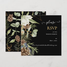 Pinhas Rústicos em Site de Casamento Preto