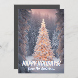 Pinheiro de Natal 81, Feriados Felizes, cartão de