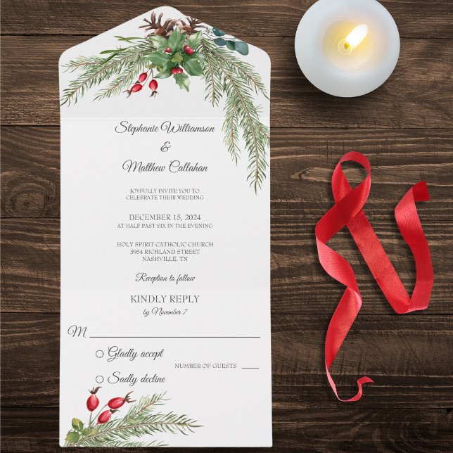 Pinheiro de Natal e Berries (Also available with QR code. )