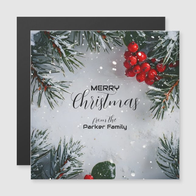 Pinheiro Nevado, Frutas de Azevinho, Não Fotográfi (Frente/Verso)