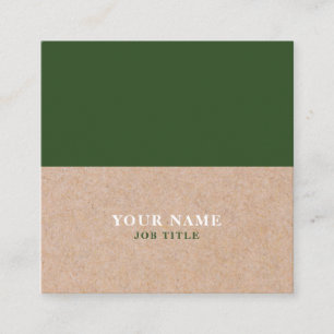 Pinho moderno cartão de visita quadrado IMPRESSO