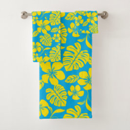 PINK BIKINI (AZUL/AMARELO) CONJUNTO DE TOALHA DO B