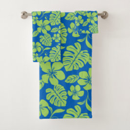 PINK BIKINI (AZUL/VERDE) CONJUNTO DE TOWEL DO BANH