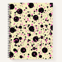 Pink & Black Polka Dot Glam Pattern