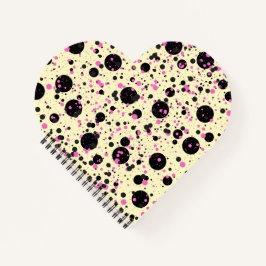 Pink & Black Polka Dot Glam Pattern