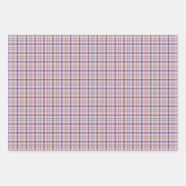 Pink Blue Plaid Classic Pattern Retro