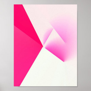 PINK BRANCO ABSTRATO TEXTURE ART POSTER