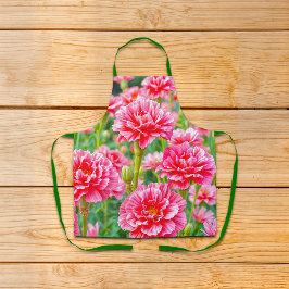 Pink Carnations Apron