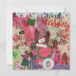 Pink Christmas 'Este É O Cartão De Saudação Plana 